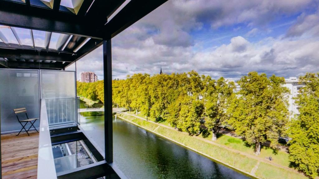 Studio Avec Terrace Docks Straßburg Exterior foto
